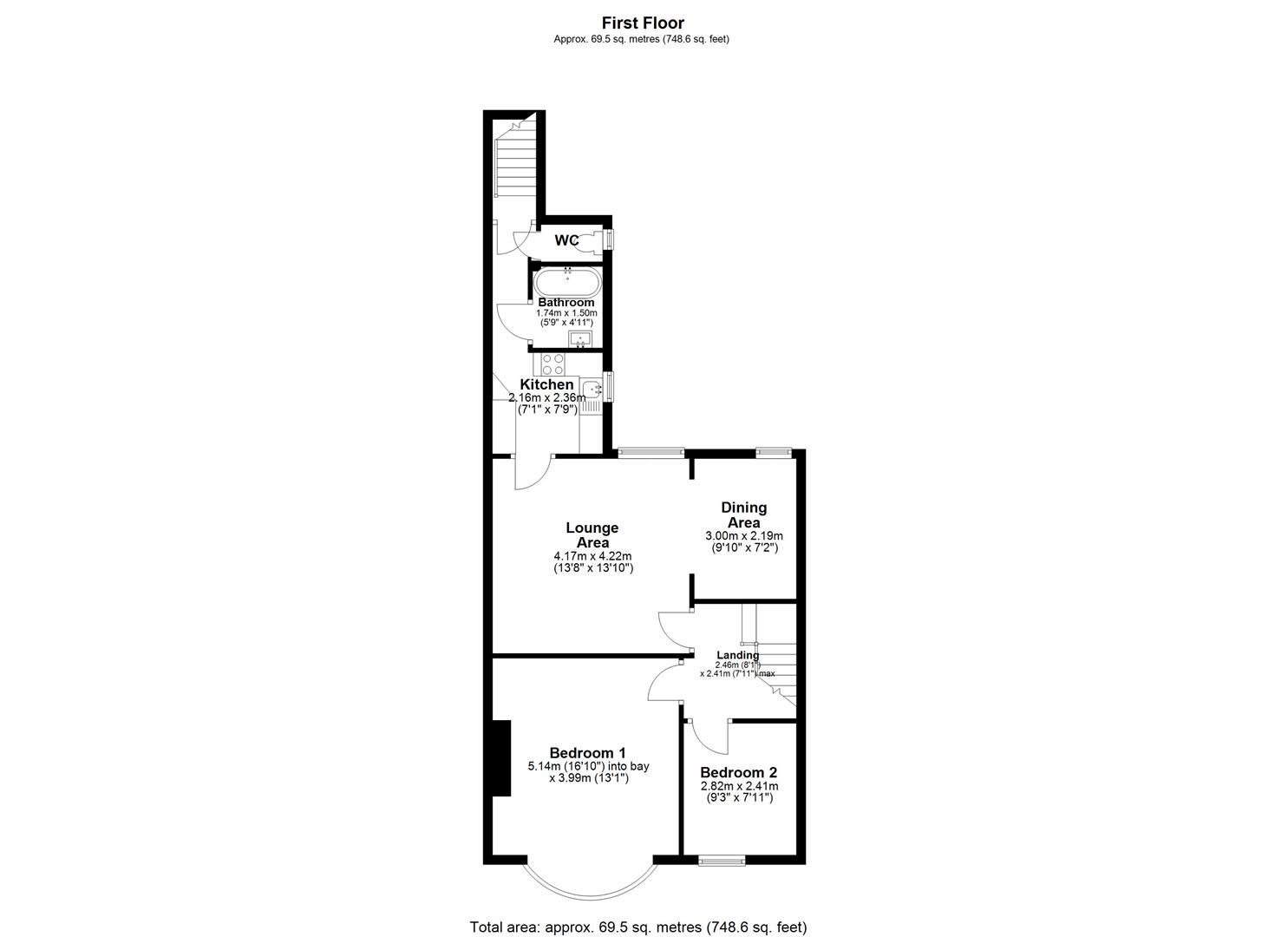 Floorplan.Balmoral Gardens, North Shields